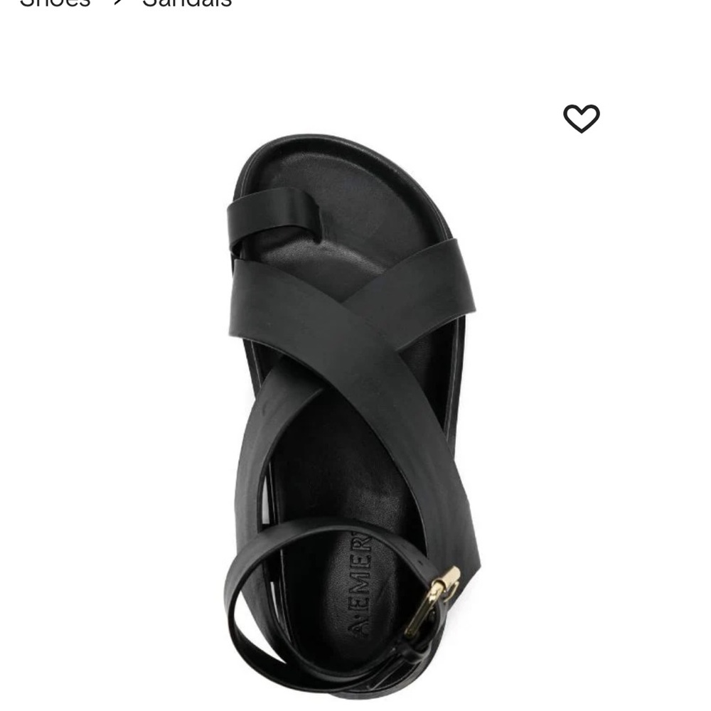 A. Emory Flat Leather Jalen Sandals - Picture 6 of 8